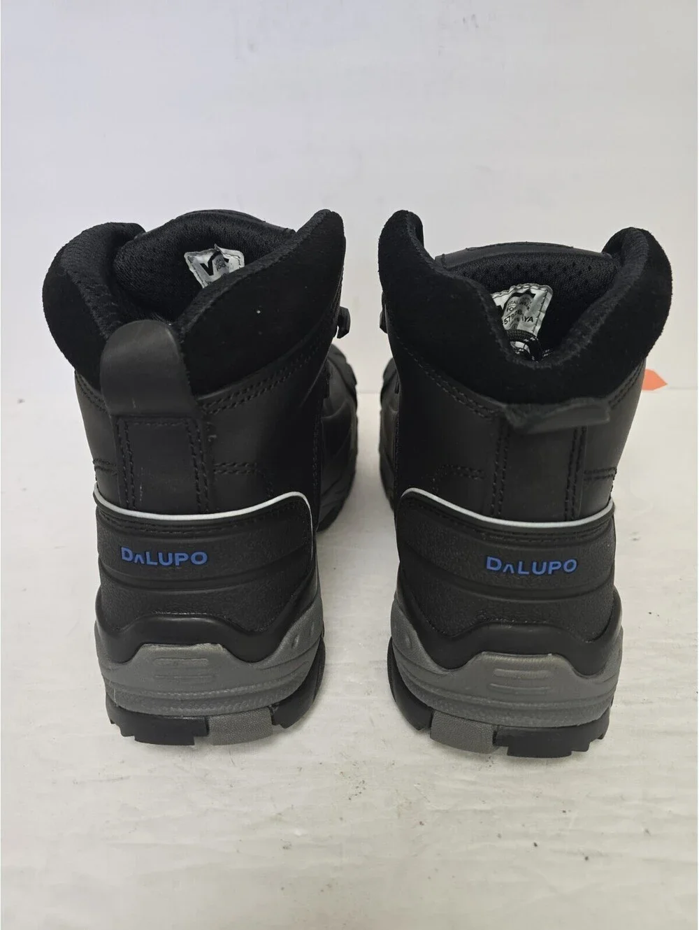 Dalupo Men's Composite Toe Waterproof Work Boot Black Gray Size 9M